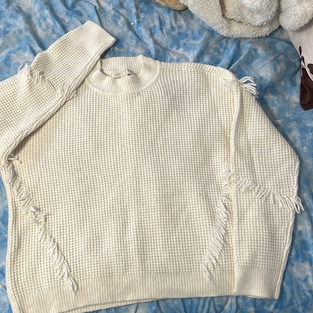 Michael Kors XL cream/white sweater